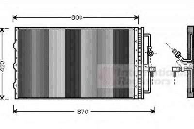 VAN WEZEL 37005267 -  Конденсатор, кондиционер